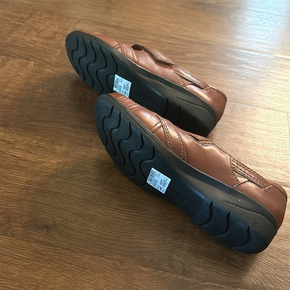 Clarks Cheyn Wale Mary Jane Tan Leather Loafer - Womens 9.5 / 9 1/2 new w/o box - Picture 7 of 7